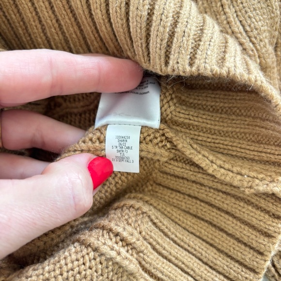 Janie and Jack Tan Brown Cable Knit Sweater Top Girls 8 - Picture 8 of 8